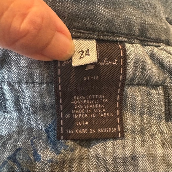 7 FOR ALL MANKIND Gray Low Waisted Bell Bottom Y2K Jeans Size 24-Made in USA - Picture 7 of 8